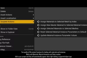 材质和实例选项 – Blutility Plus – Material and Instance Options