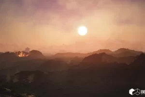 火山地形环境与地形散布工具 – Volcano Land Environment w/ Terrain Scatter Tool (Exterior, Natural, VFX)