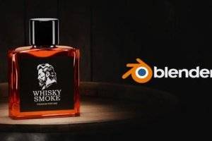 Blender香水产品可视化教程，掌握专业3D渲染技巧
