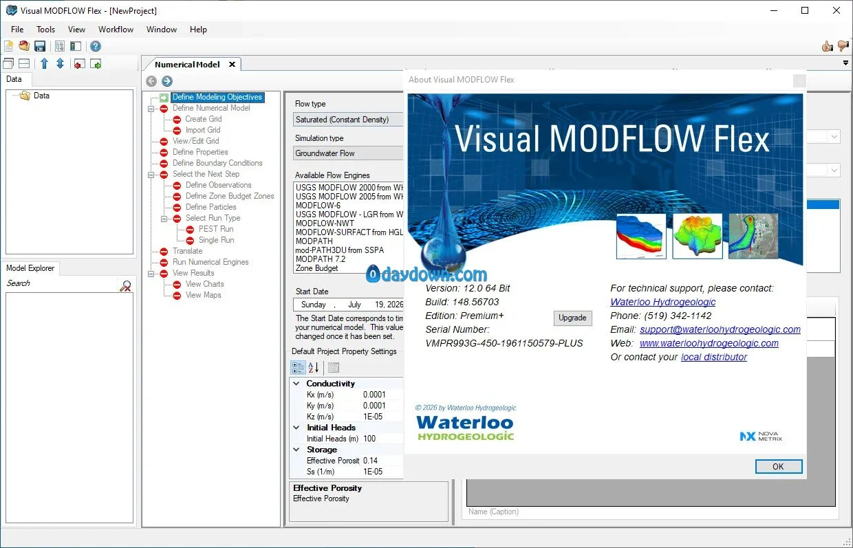 Waterloo Hydrogeologic Visual MODFLOW Flex 12.0