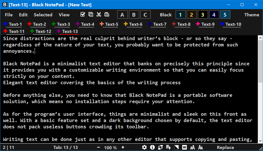 Black NotePad 3.0.0 Multilingual