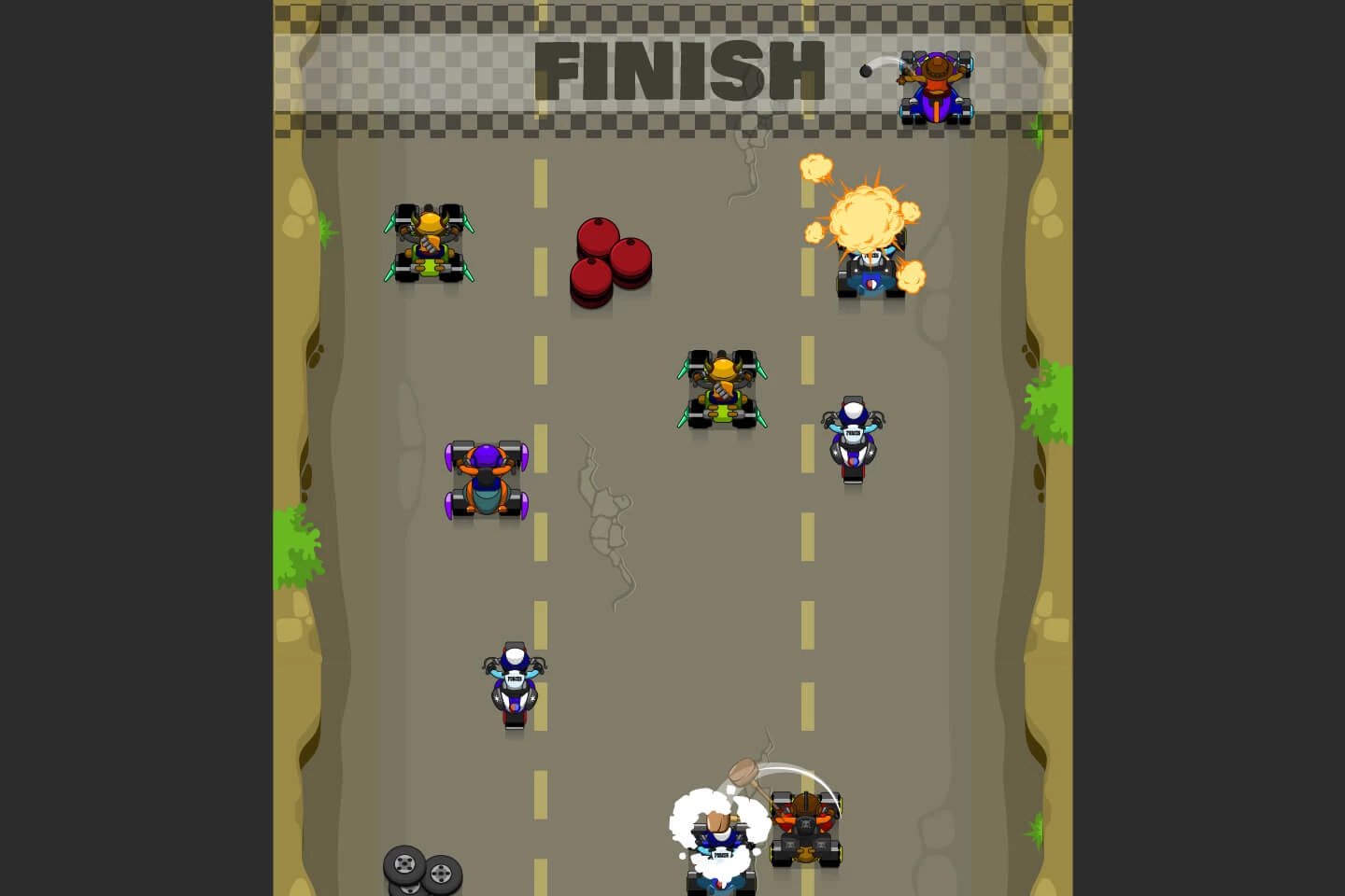 Rude Races 2D Game Kit