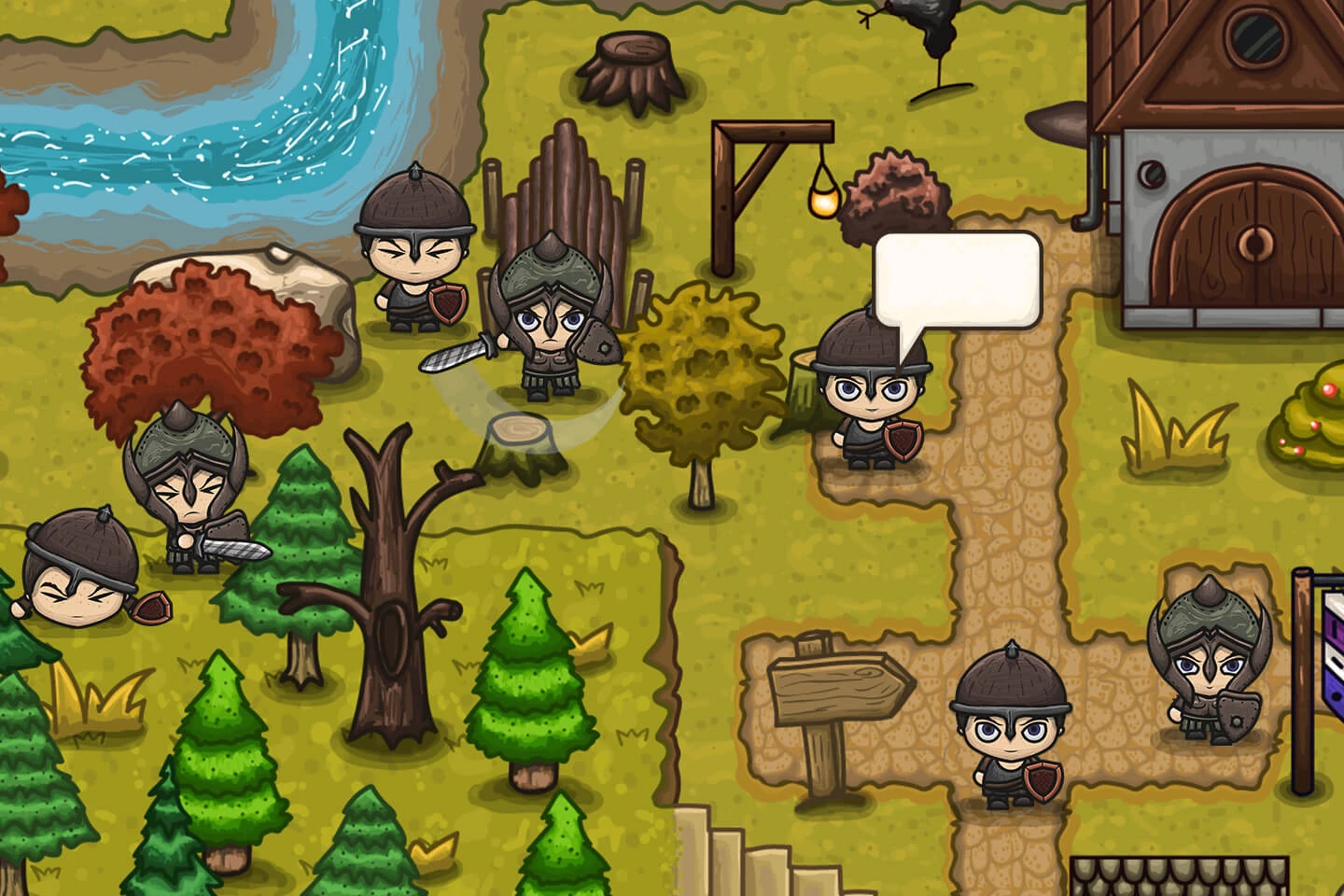 Warrior 4-direction Character Sprites