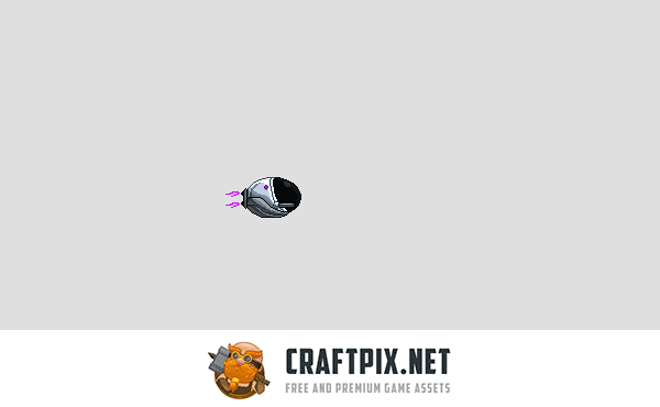 Pixel Art Spaceship 2D Game Sprites