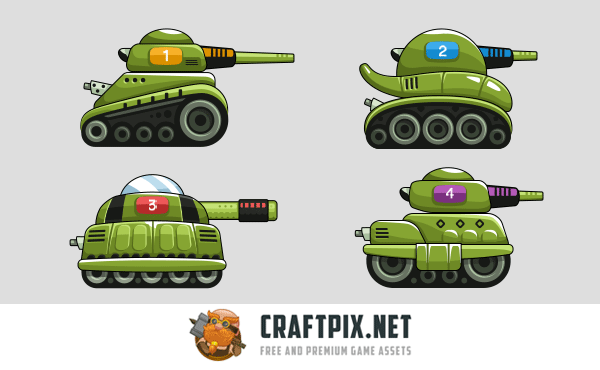 Tank Wars 2D Game Kit