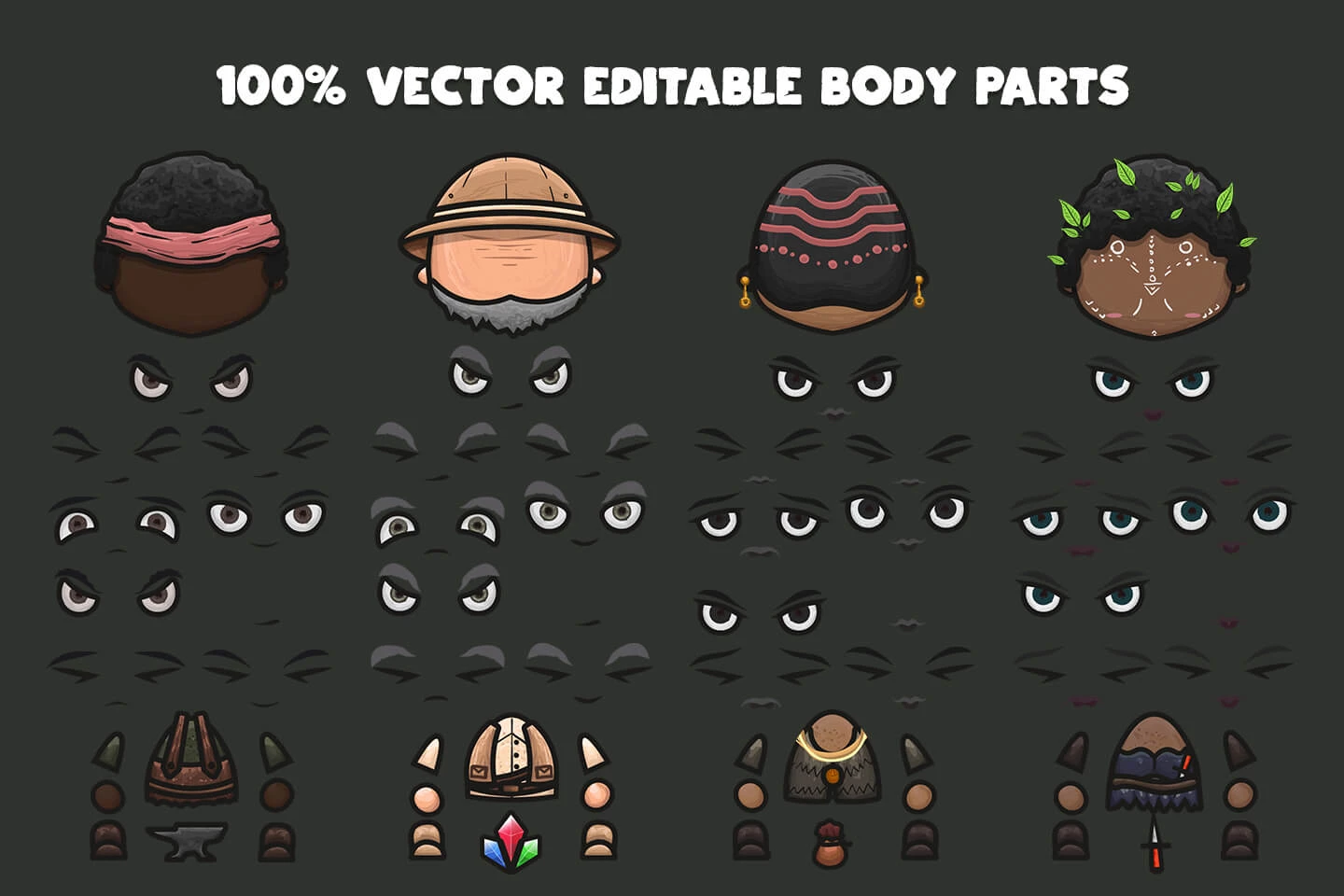 NPC Character Pack: Blacksmith, Jeweller, Healer, Spy