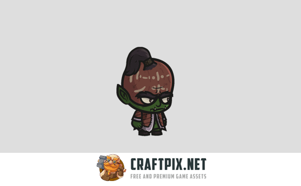 Orc Shaman Chibi 2D Sprites