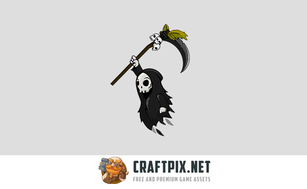 6 Skull Game Character Sprites Pack