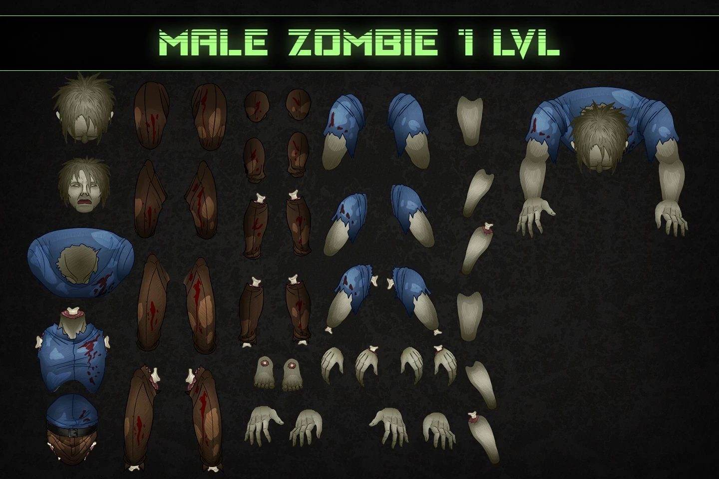 TDS: Zombie Character Sprites