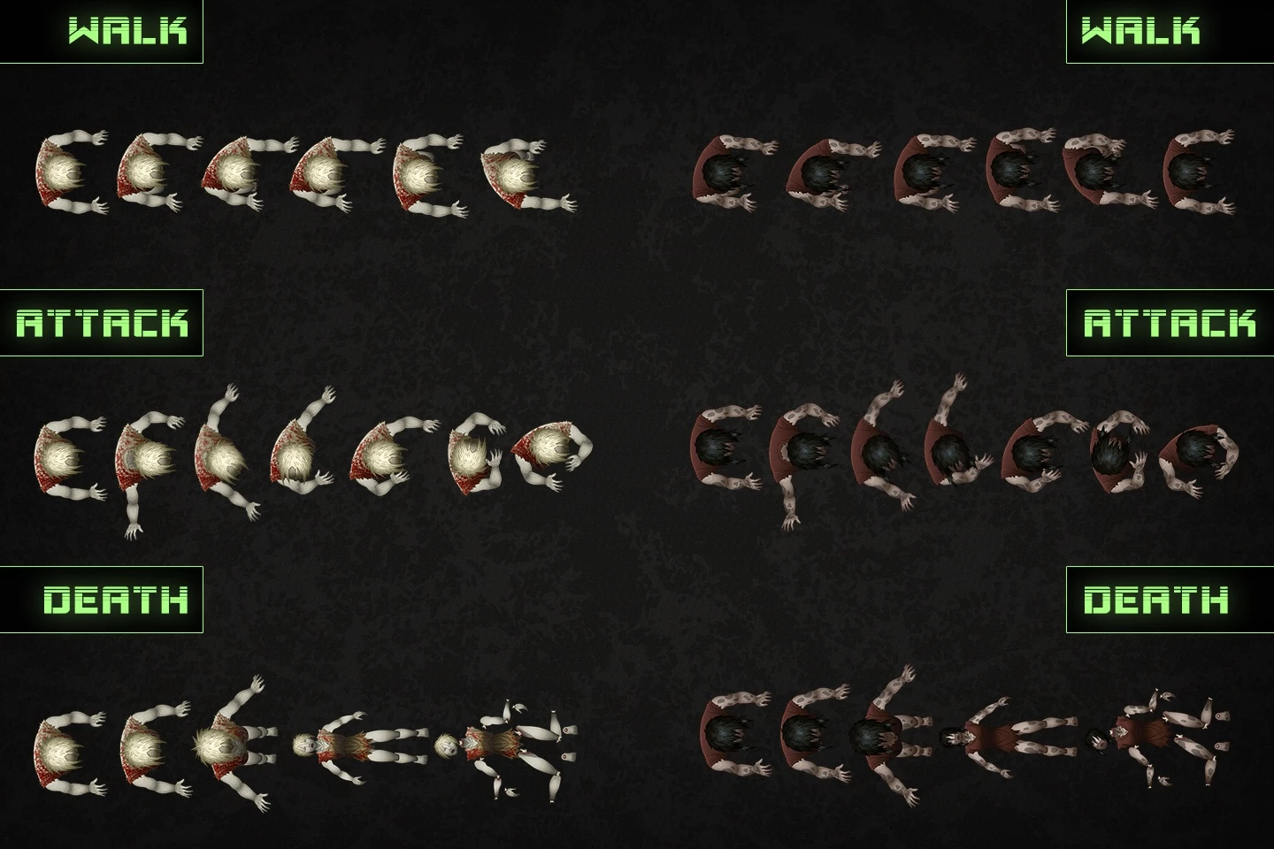 TDS: Zombie Character Sprites