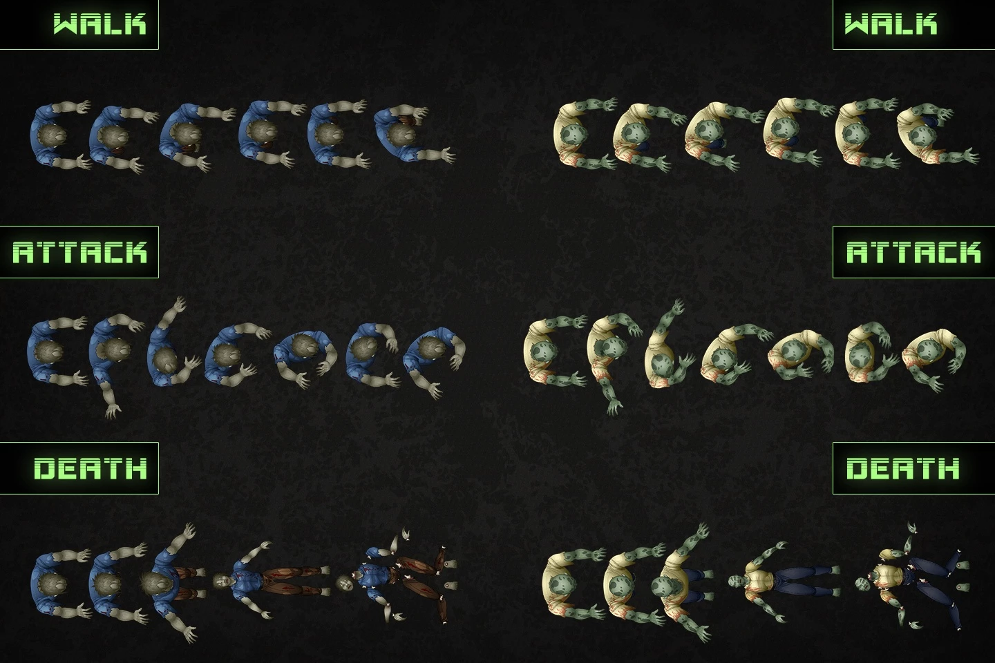 TDS: Zombie Character Sprites