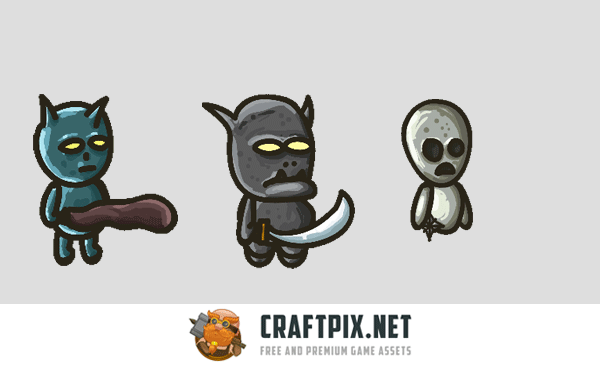 2D Monster Sprites