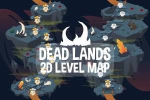 Dead Lands关卡地图2D背景素材包