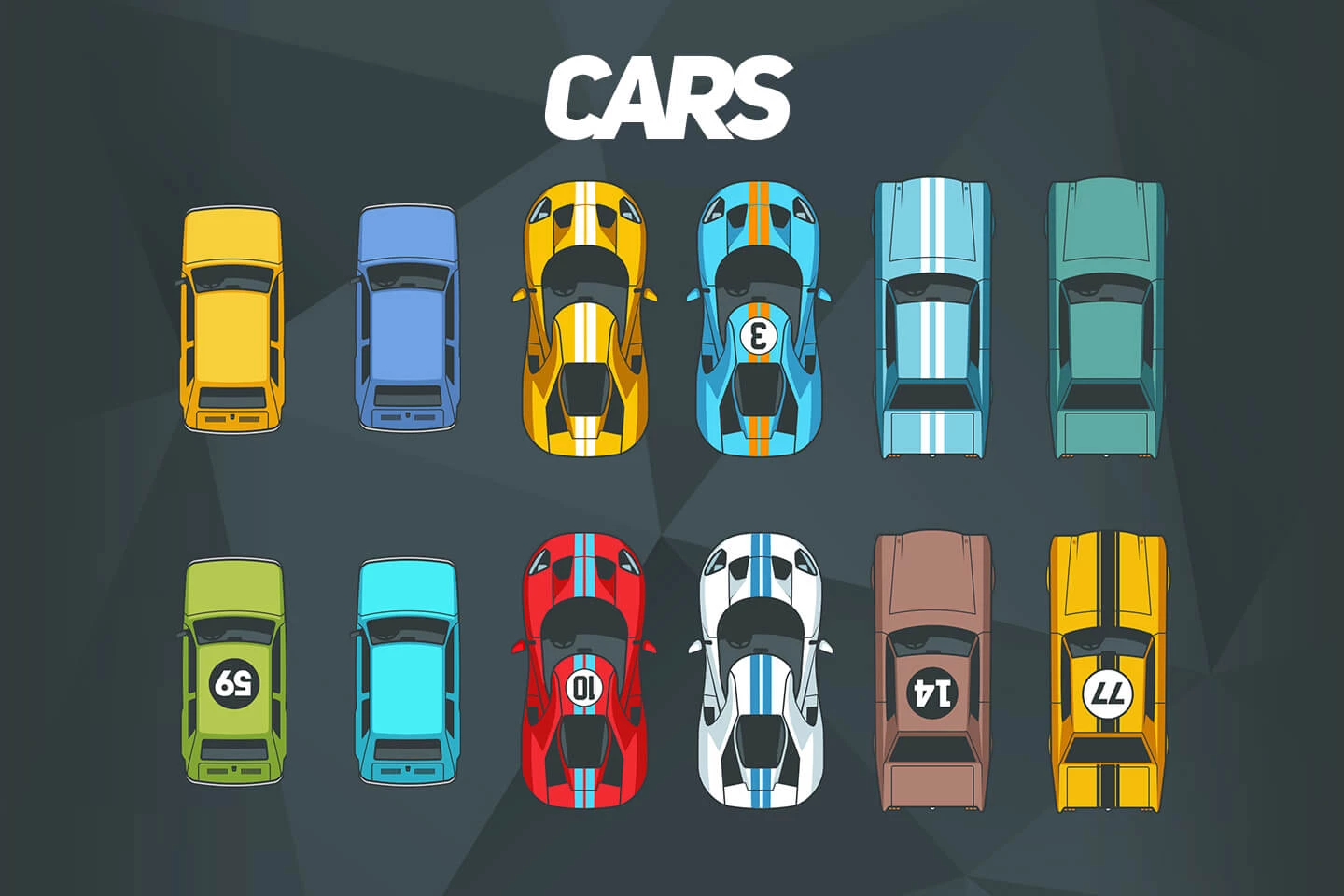 Cars Racing 2D Game Kit