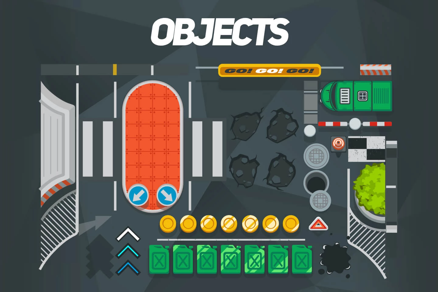Cars Racing 2D Game Kit