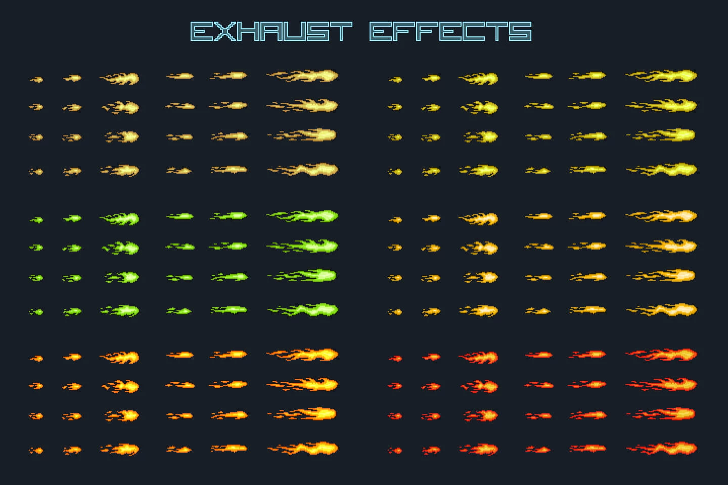 Pixel Art Space Pirates 2D Game Sprites