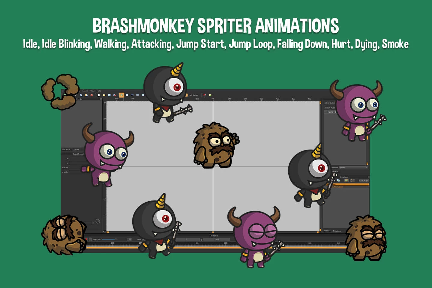 Monster 2D Character Sprites Pack 2