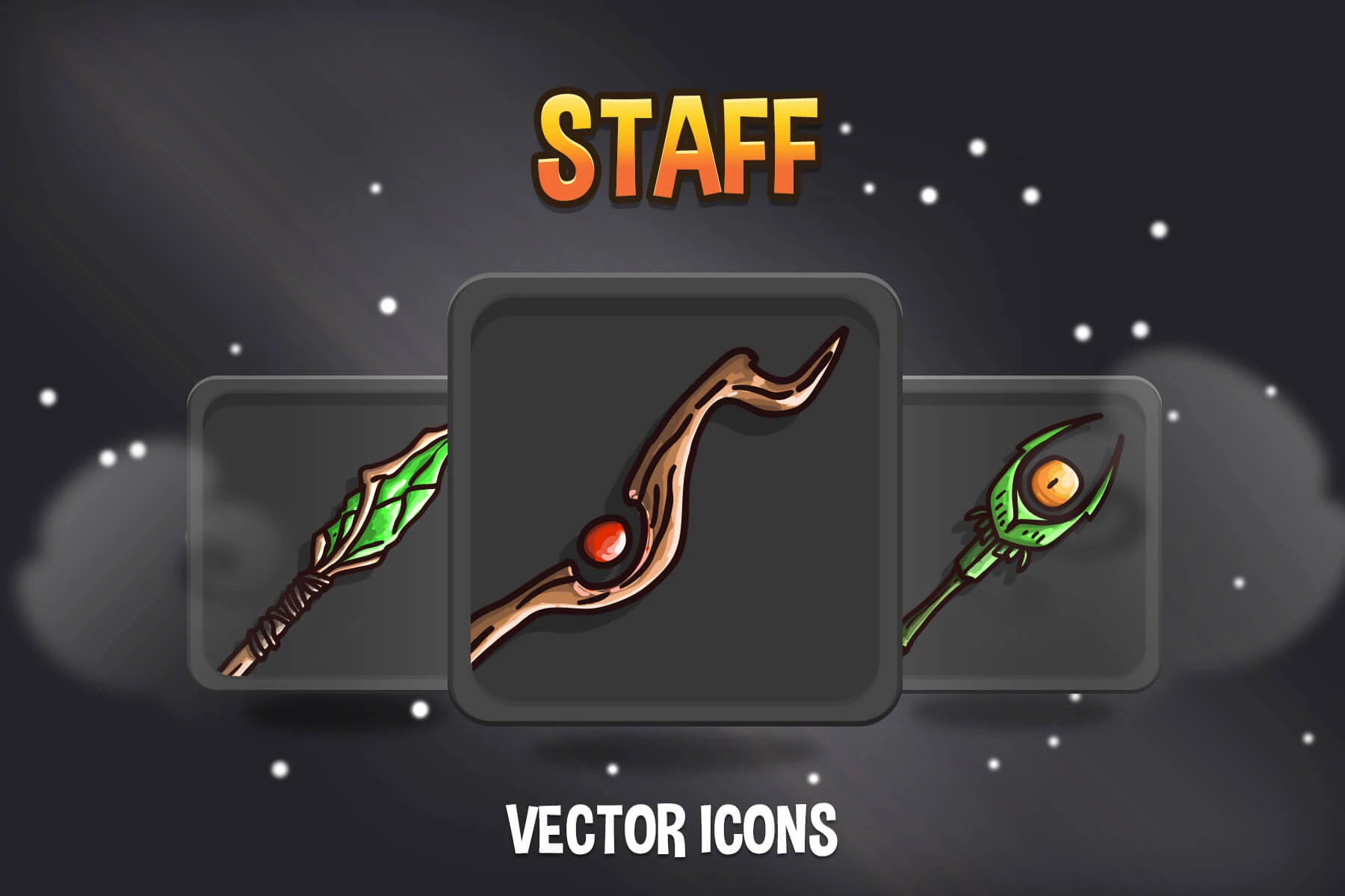 Staff Game Icons Pack