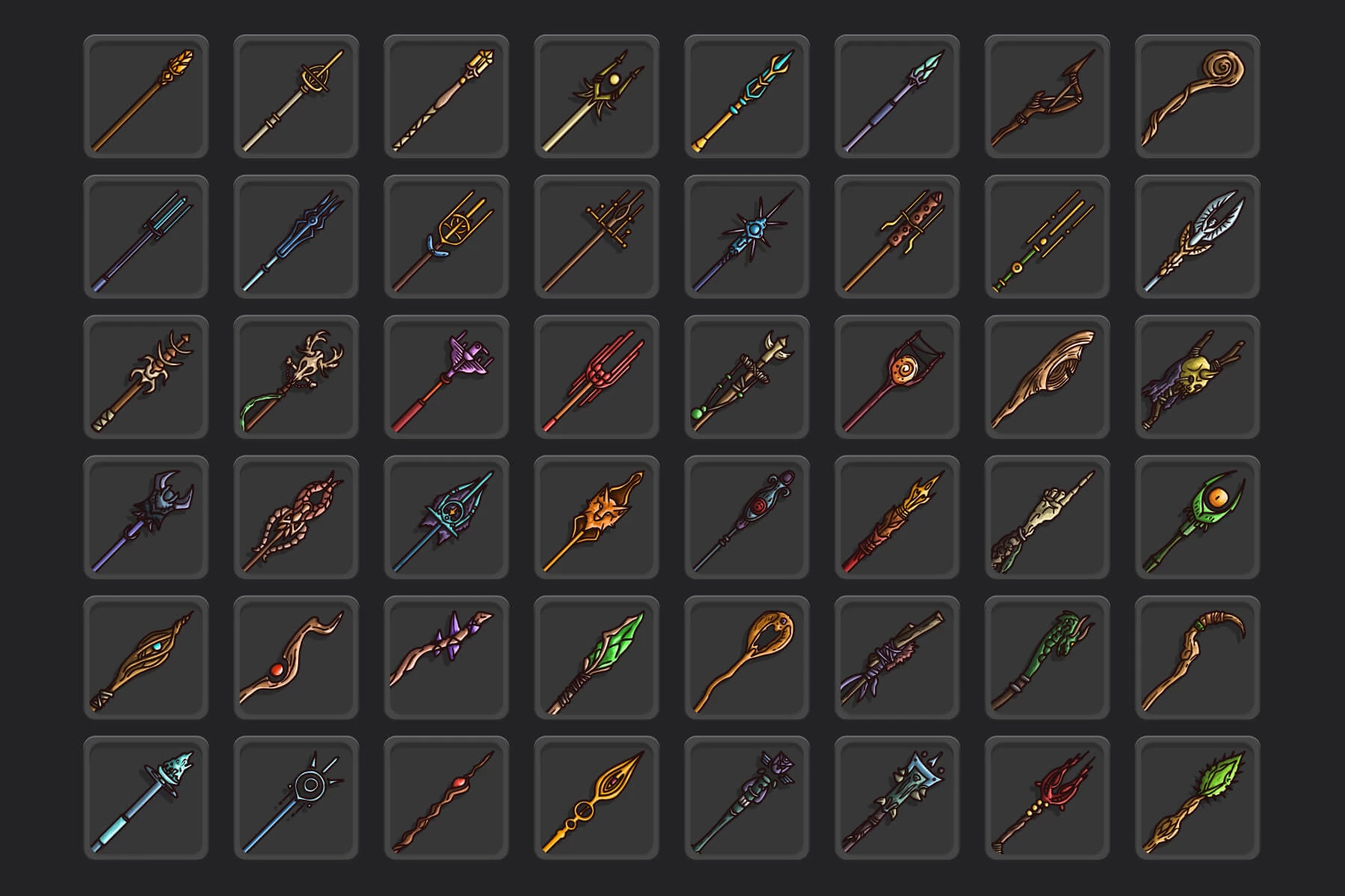 Staff Game Icons Pack