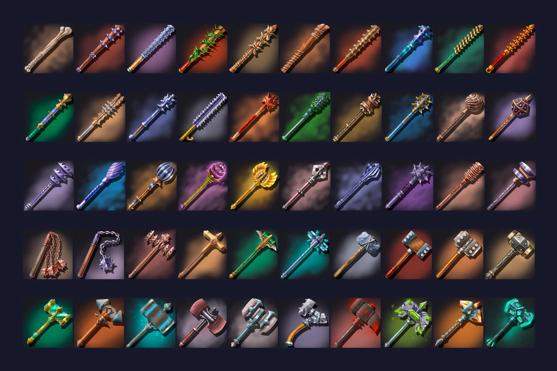 RPG Crushing Weapon Icons