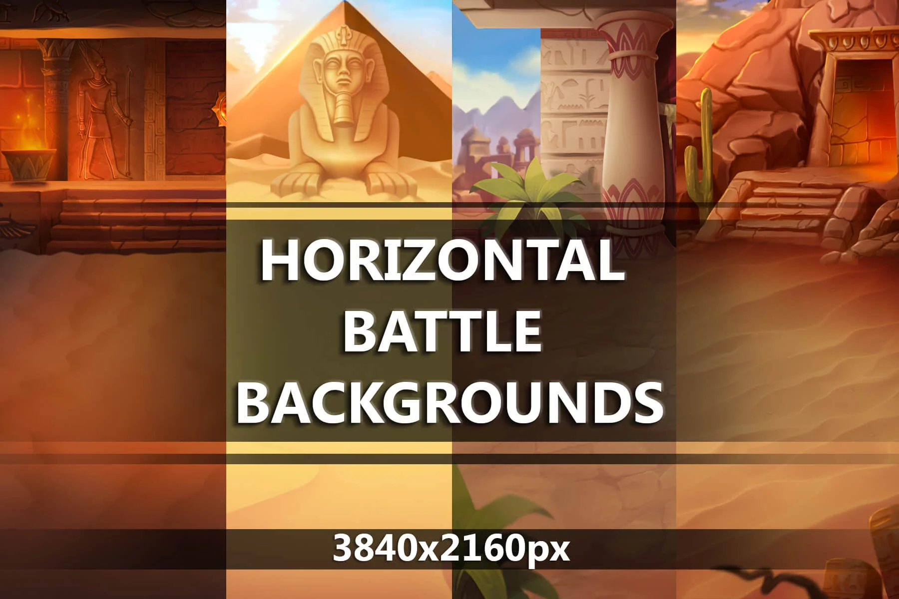 Horizontal Egypt Battle Backgrounds