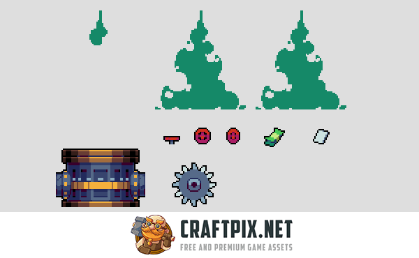 Factory Pixel Art 32×32 Tileset for Cyberpunk
