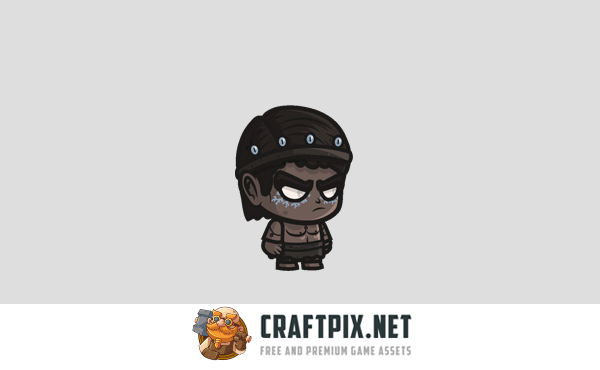 Chibi Shaman of Thunder Character Sprites