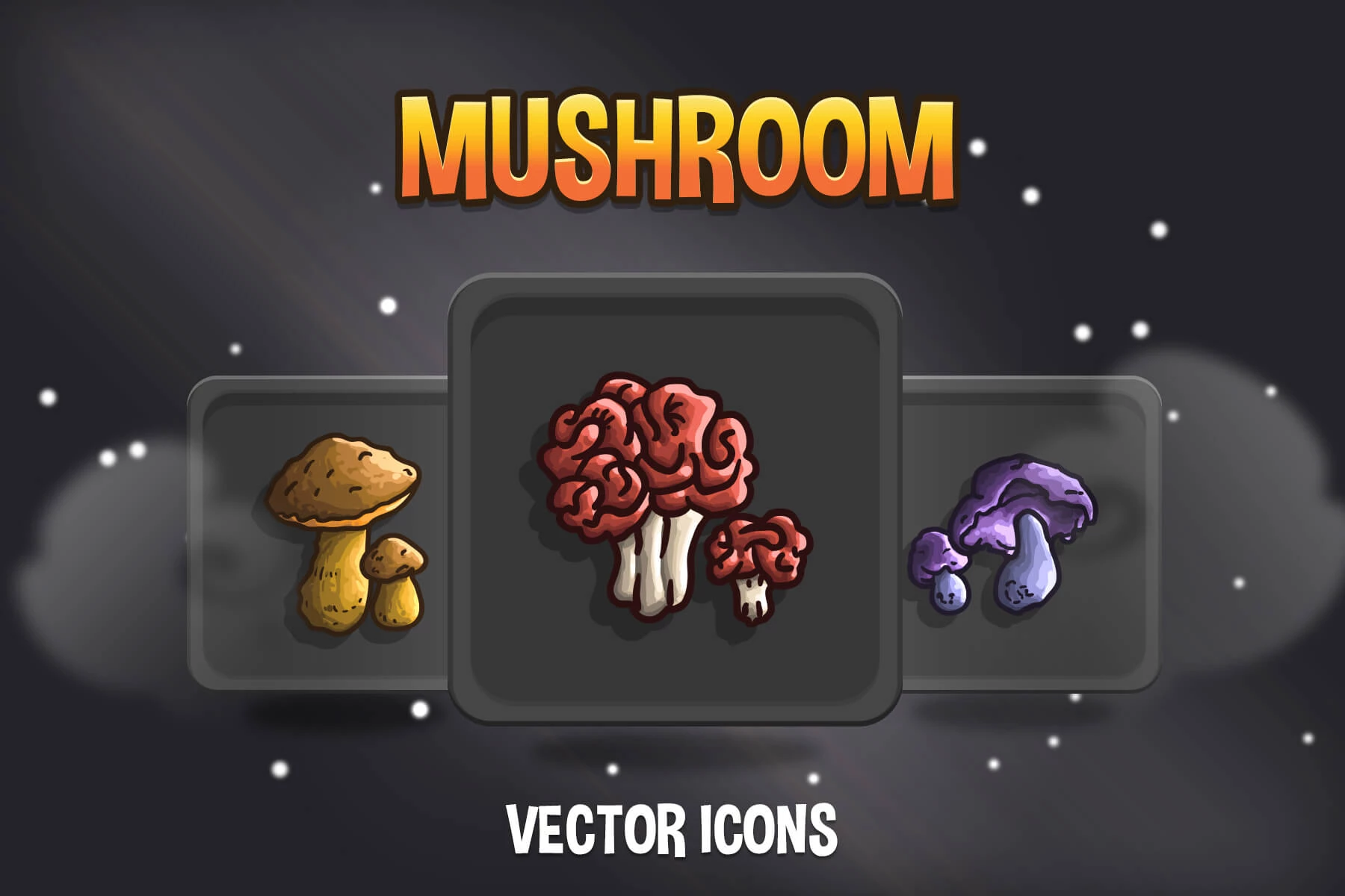 Mushroom RPG Icon Collection