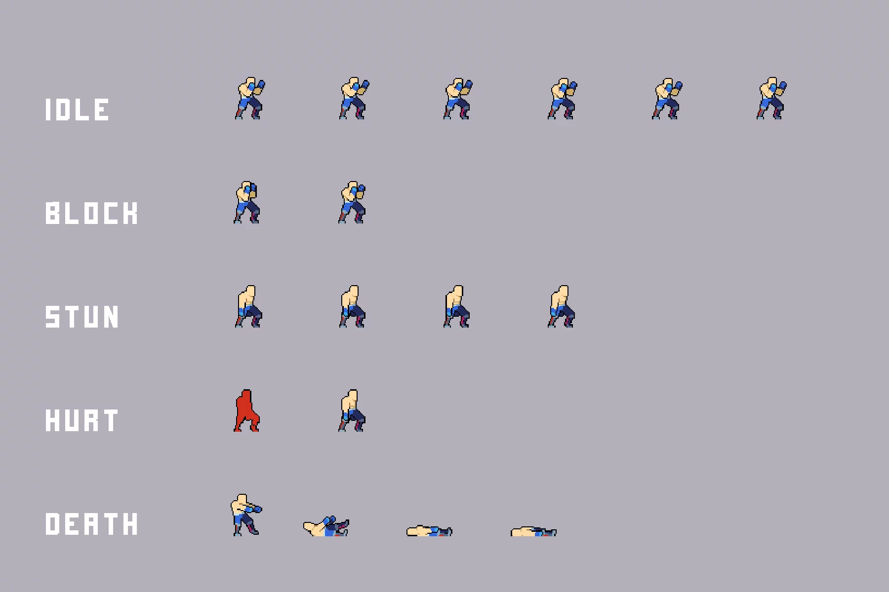 Cyberpunk Fighting Bosses Pixel Art Pack