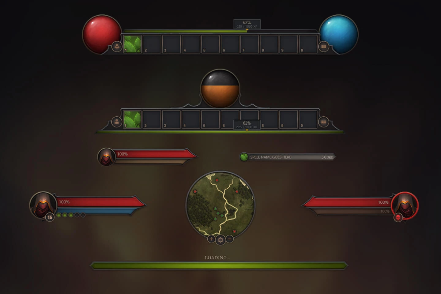Game User Interface for RPG