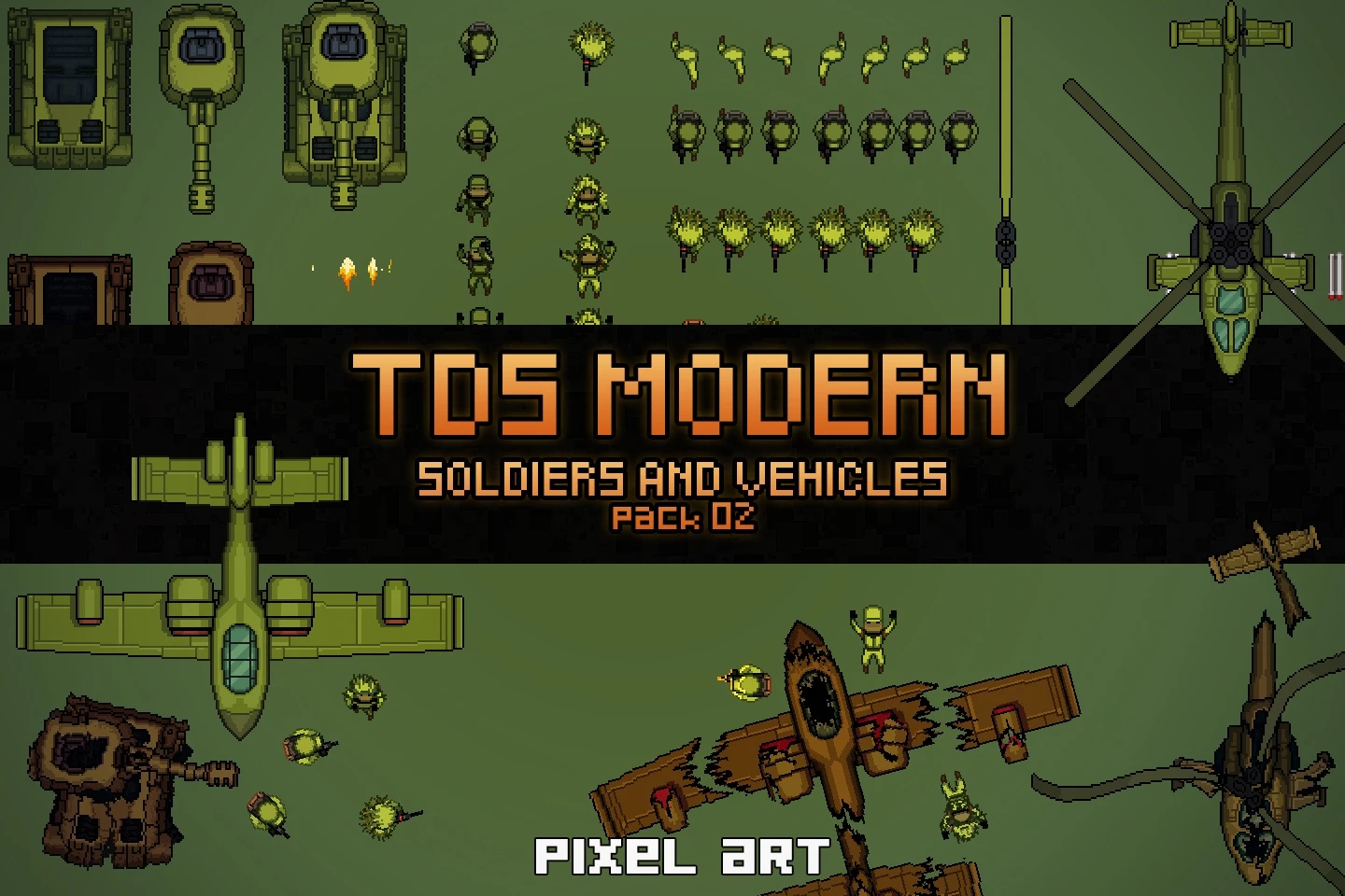 TDS Modern: Soldiers And Vehicles Sprites 2