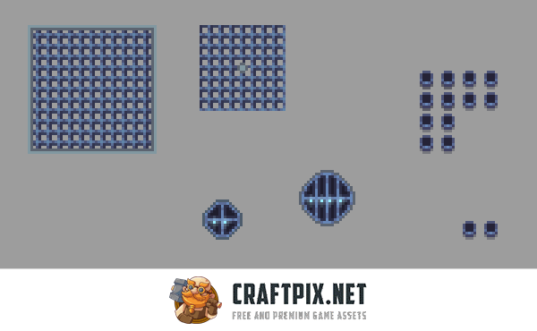 Dungeon Tileset Pixel Top-Down for Indie Game