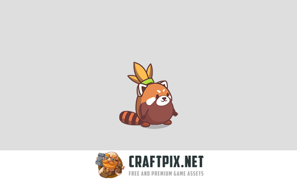 Red Panda Characters Game Sprite Pack