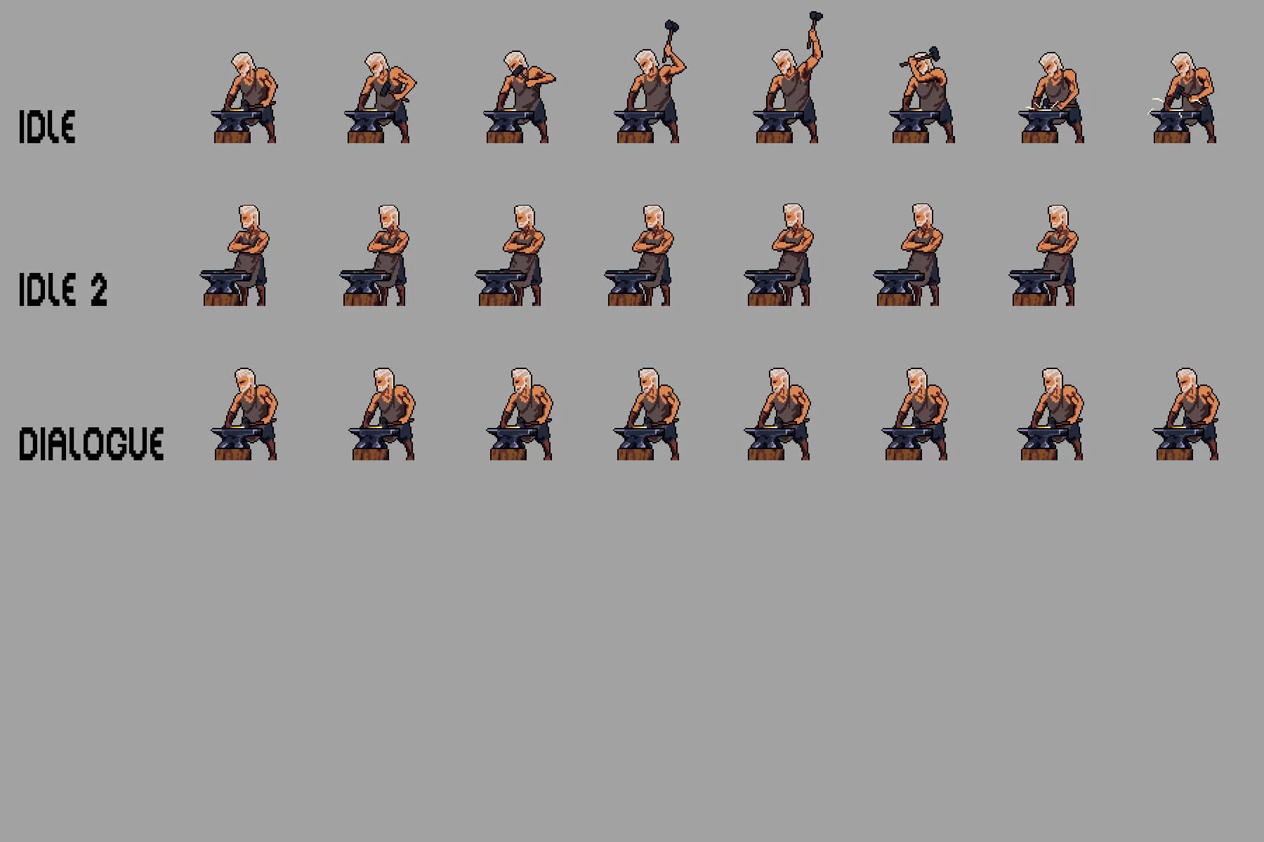 Village NPC Pixel Art Character Sprite Pack