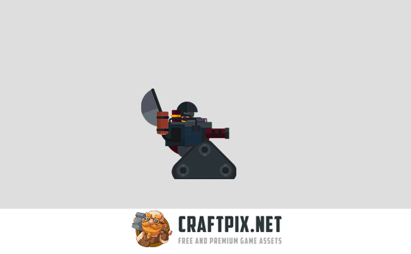 Flat Enemy Game Sprites