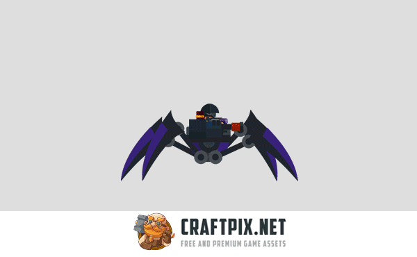 Flat Enemy Game Sprites