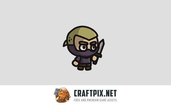 Assassin Tiny Style 2D Character Sprites