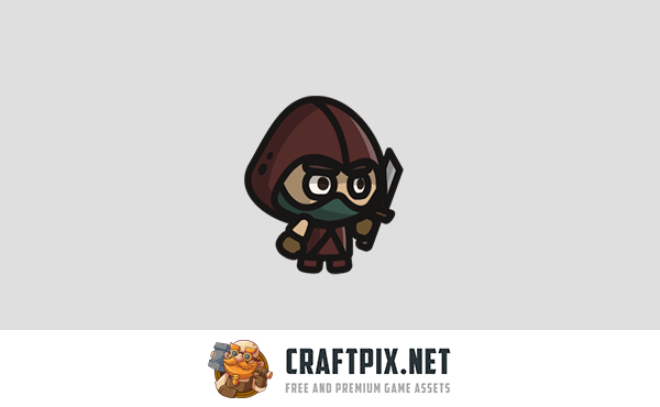 Assassin Tiny Style 2D Character Sprites