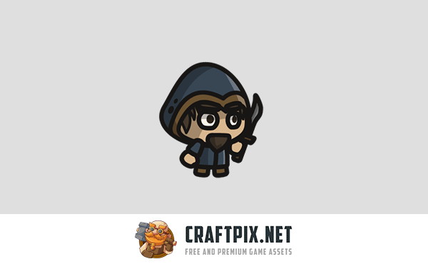 Assassin Tiny Style 2D Character Sprites