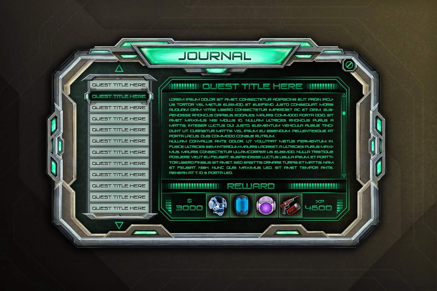 Sci-Fi GUI