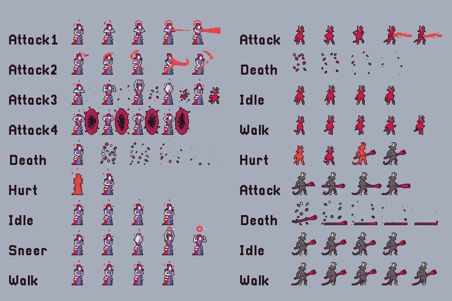 Demon Invasion Pixel Art Game Assets Pack