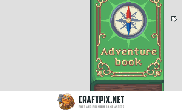 Adventure Fantasy Book Pixel Art