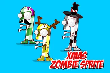 Xmas Zombi Character Sprite