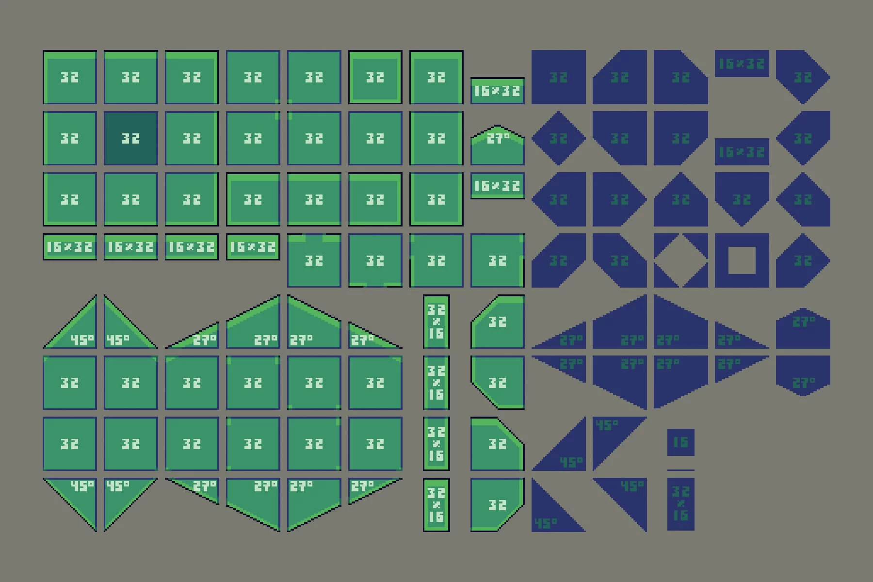 Prototype 2D Platformer 32×32 Pixel Tileset
