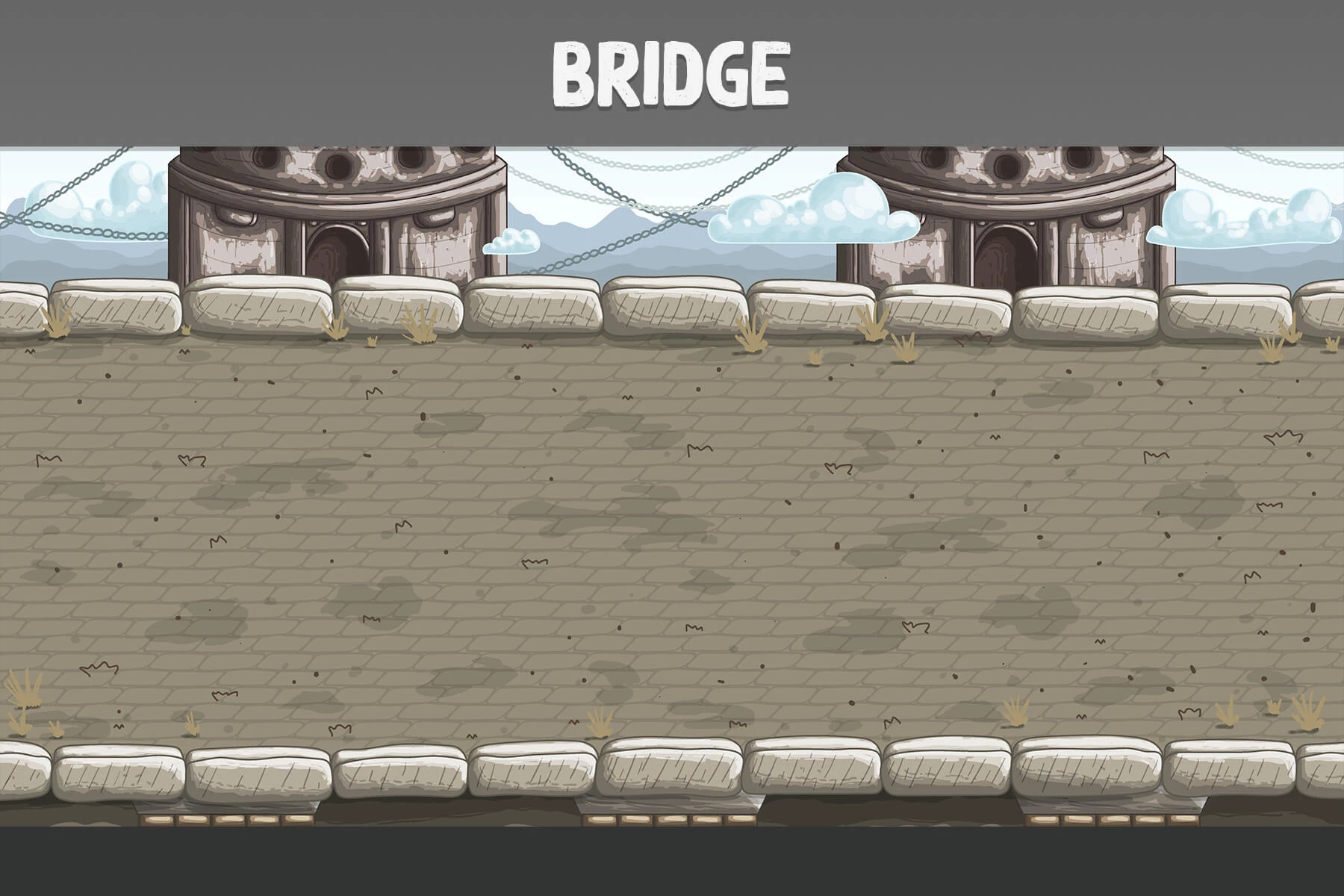 Game Battle Backgrounds with Bridges