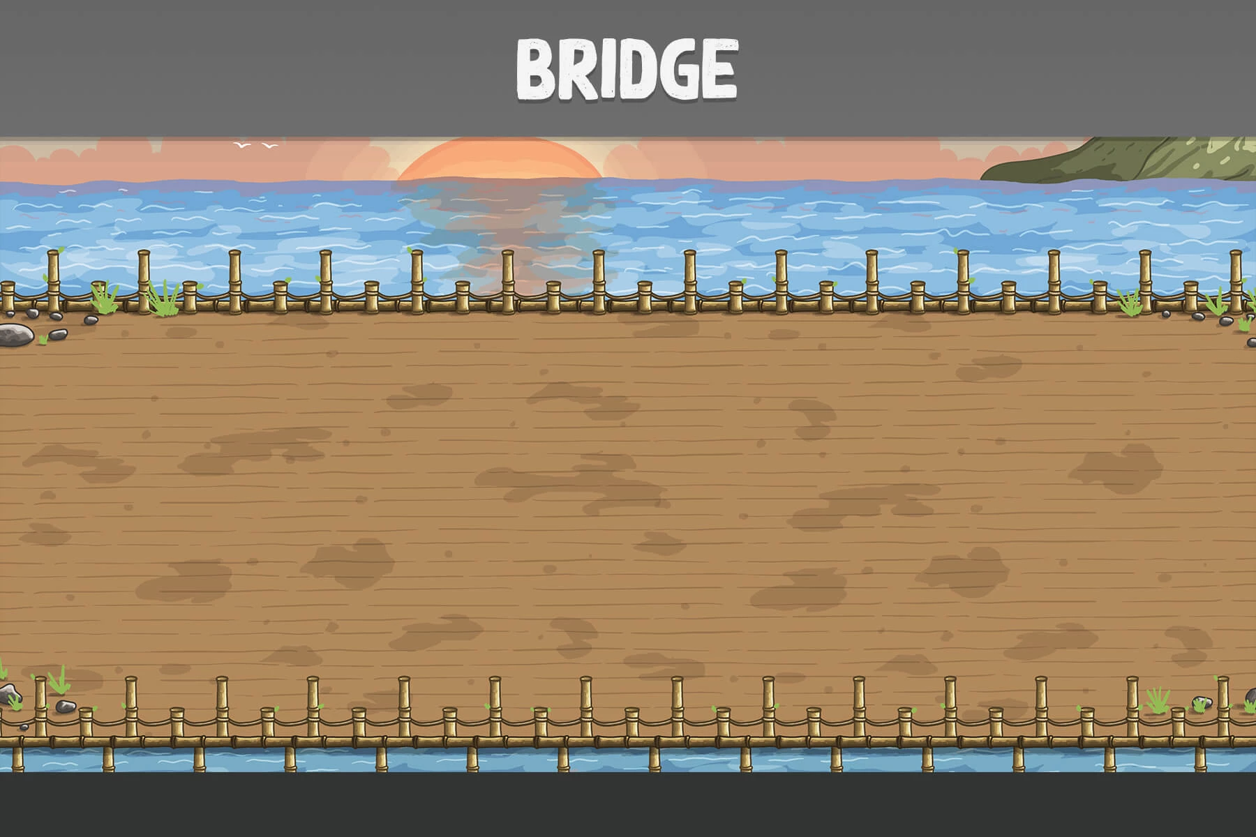 Game Battle Backgrounds with Bridges