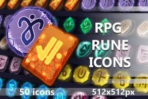 RPG符文图标素材：魔法符文图像合集