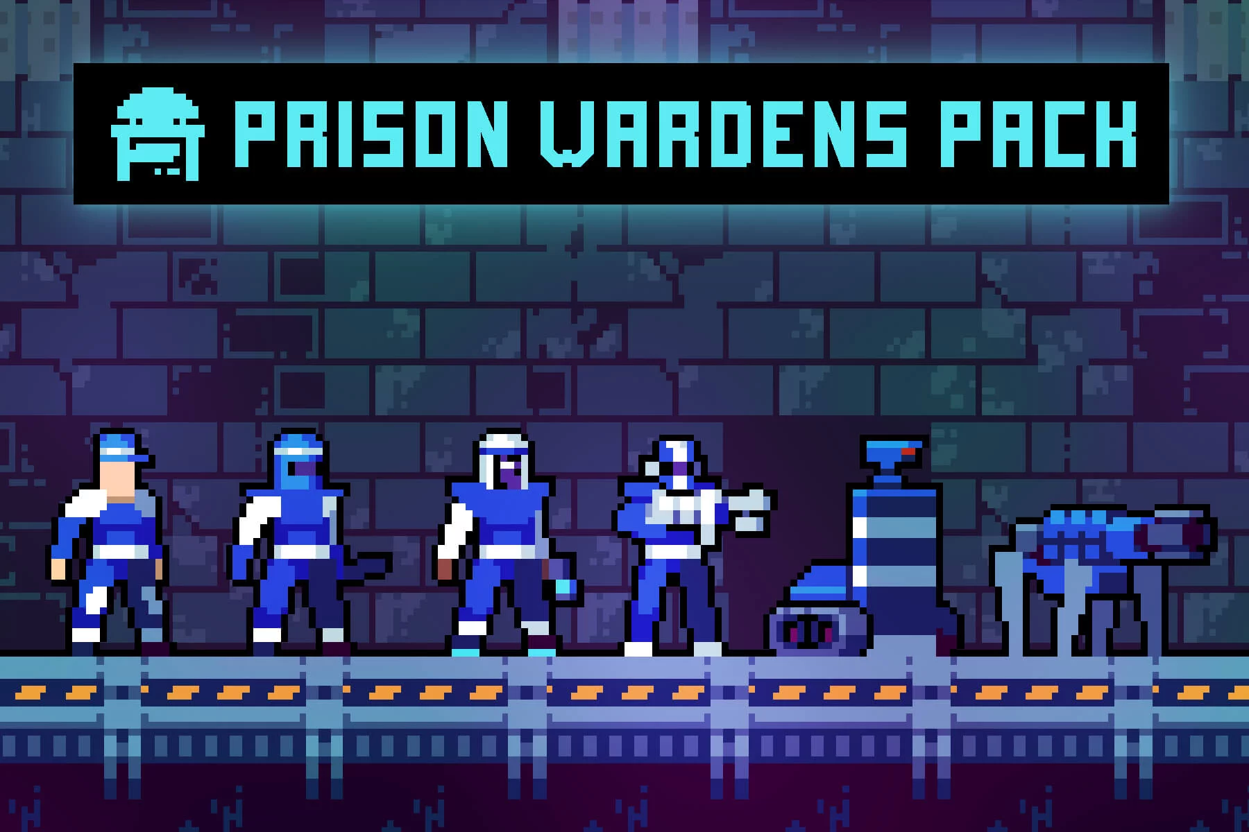 Prison Wardens Pixel Art Character Pack