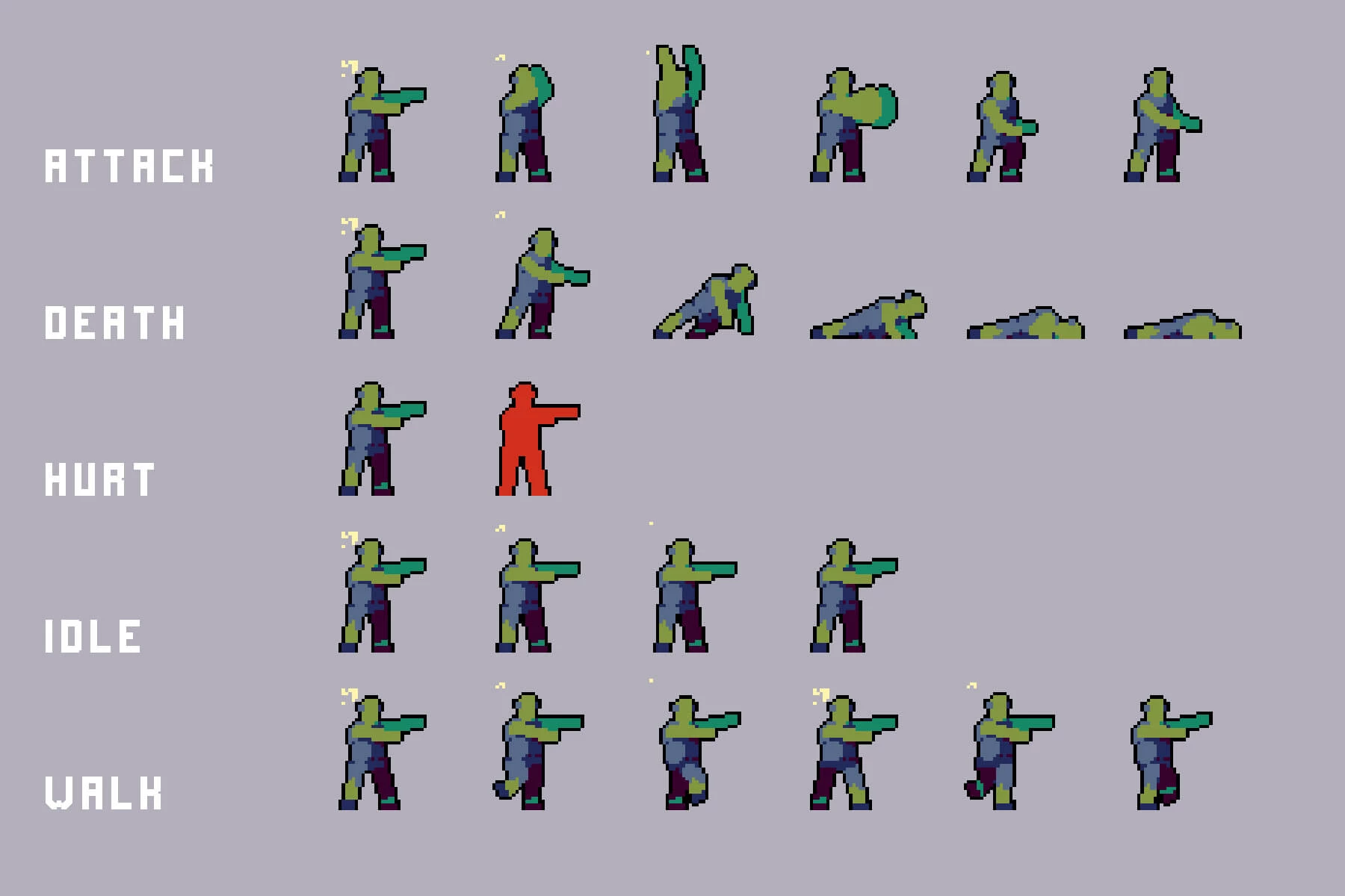 Halloween Character Pixel Art Pack