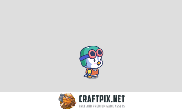 Cartoon Penguins Game Character Sprites Pack